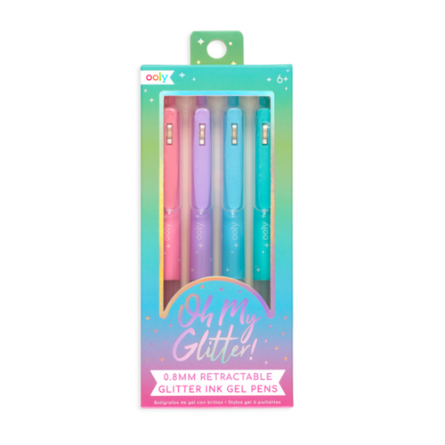 Třpytivé gelové fixy, sada 4 ks – Oh My Glitter