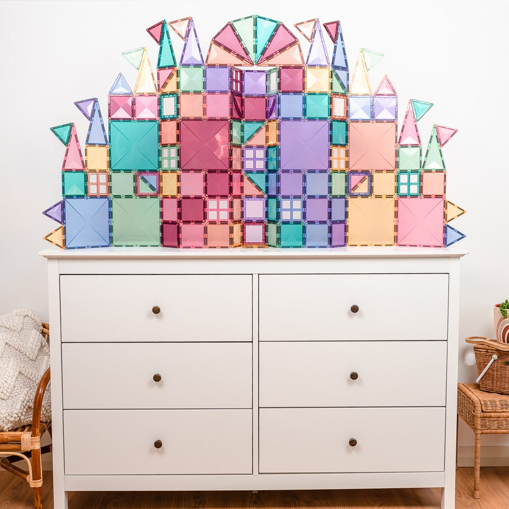 Magnetbausteine – Pastell Kreativ-Set 120 Teile - Tublu.de