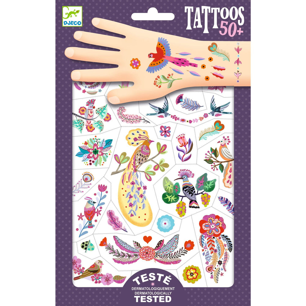 Glitter-Tattoos – Exotische Vögel - Tublu.de