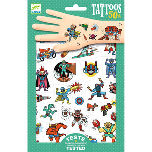 Tattoos für Kinder – Helden gegen Schurken - Tublu.de