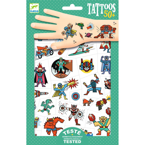 Tattoos für Kinder – Helden gegen Schurken - Tublu.de