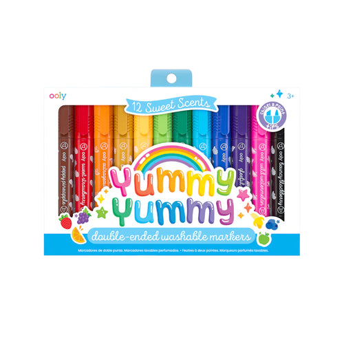 Voňavé oboustranné fixy – Yummy Yummy, sada 12 ks