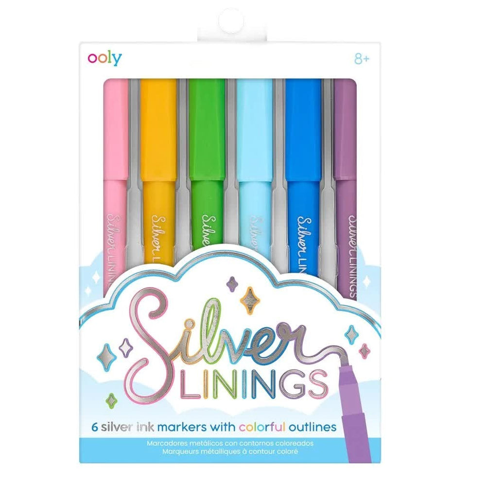 Metalické fixy s konturou – Silver Linings
