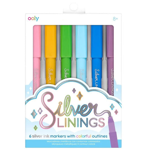 Metalické fixy s konturou – Silver Linings