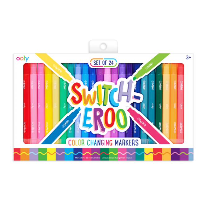Fixy měnící barvu – Switch-Eroo, sada 24 ks