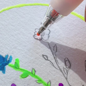 Třpytivé 3D gelové tužky na zdobení skla a plastu – Jelly Gloss, 6 ks