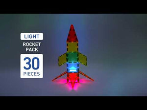 Magnetické stavebnice – Light Rocket Pack, 30 dílů