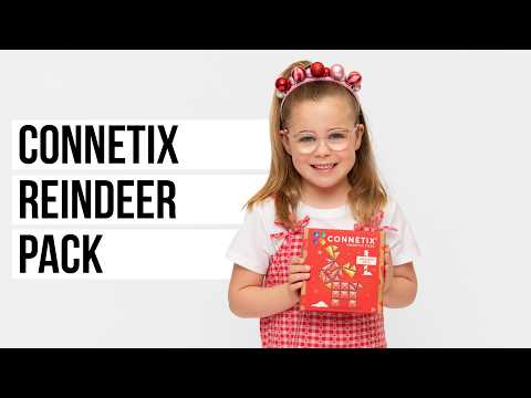 Magnetická stavebnice - Christmas Reindeer Pack, 25 dílů (od 3 let)