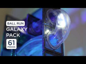 Magnetické stavební kostky kuličková dráha – Galaxy Ball Run Pack (61 dílů)