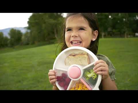 Velký svačinový box Snack Spinner – Macaron Blue