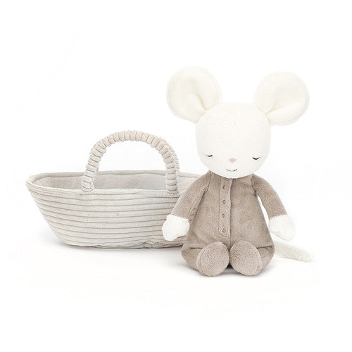 Plüschmaus im Korb – Rock-a-Bye 19 cm - Tublu.de