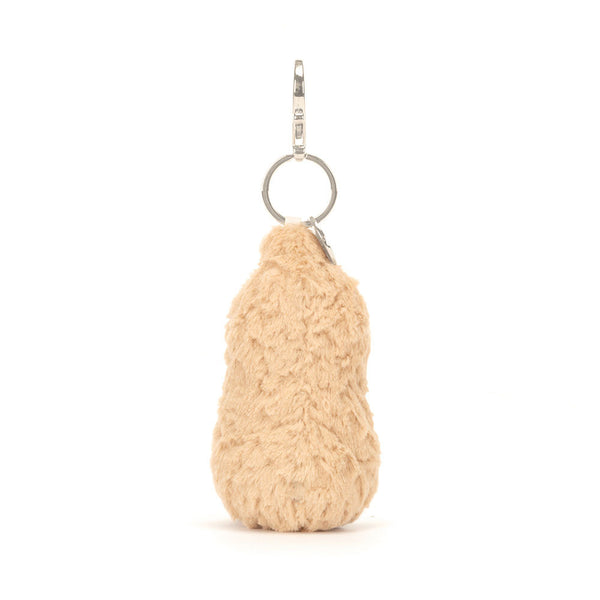 Jellycat Schlüsselanhänger - Fröhlicher Erdnuss 18 cm Plüsch Kuscheltier mit Metallring