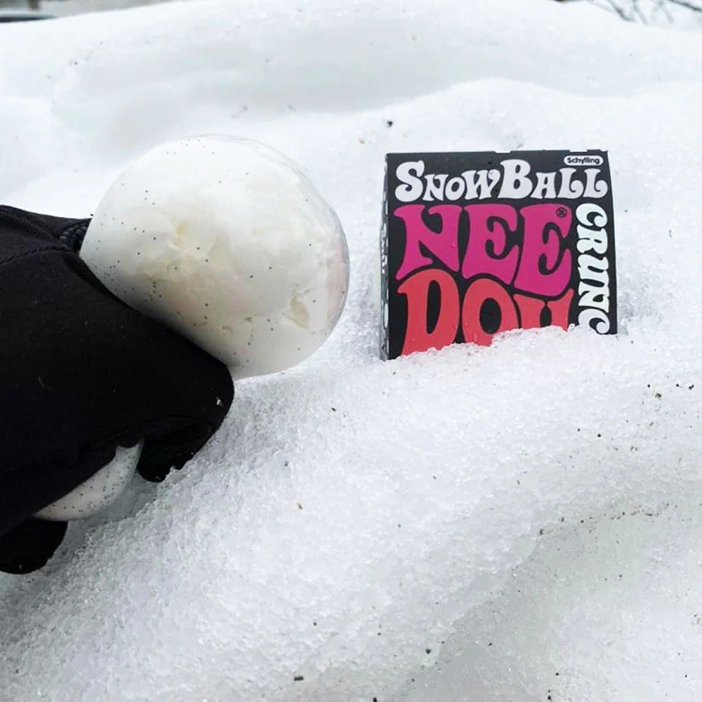 Schylling Snow Ball Crunch NeeDoh Zabawka progresywna in der Verpackung für Kinder ab 3 Jahren