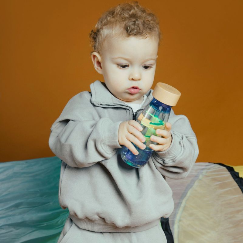 Dvoufázová senzorická lahvička MOVE SPIRALA – Modrá