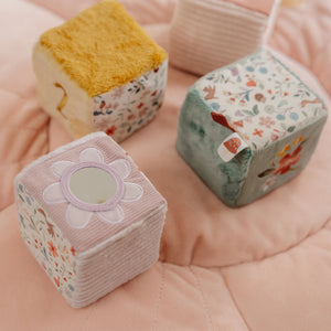 Měkké aktivní kostky – Fairy Garden, 4 kusy
