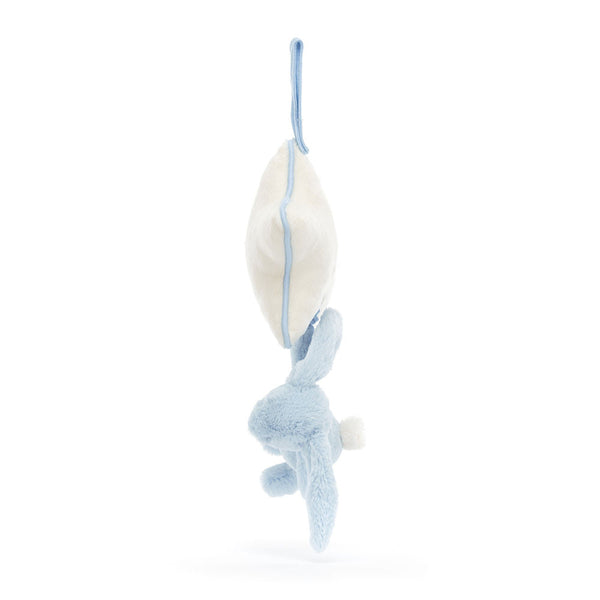 Spieluhr mit Häschen und Stern – Hellblau 30 cm - Tublu.de
