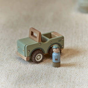 Dřevěné auto zelené - Safari Friends